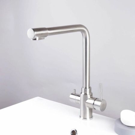 Смеситель для кухни Fashun A54309 на мойку сатин