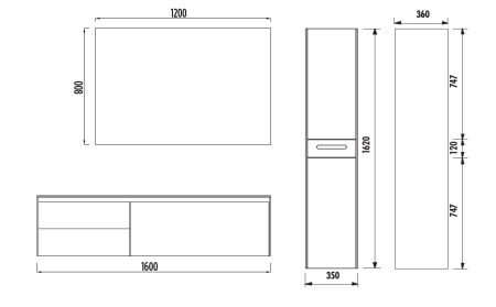 Зеркало Creavit Flat FA1100.01.PL 120х80