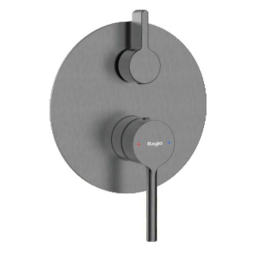 Смеситель для ванны и душа Raglo R20 R20.272.09 встраиваемый в стену графит - фото 2