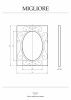 Зеркало Migliore 30494 100х80 подвесное