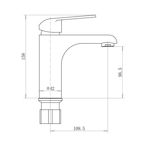 Смеситель Plstart PD10082 на раковину хром - фото 3