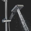 Душевая стойка Shevanik S6136T настенная цвет оружейная сталь