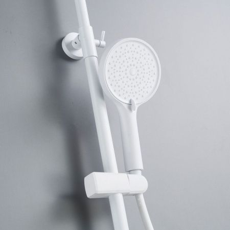 Душевая стойка Shevanik S4726C настенная цвет белый