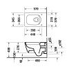 Чаша унитаза подвесная Duravit Viu 25110900001 цвет белый без сиденья безободковая