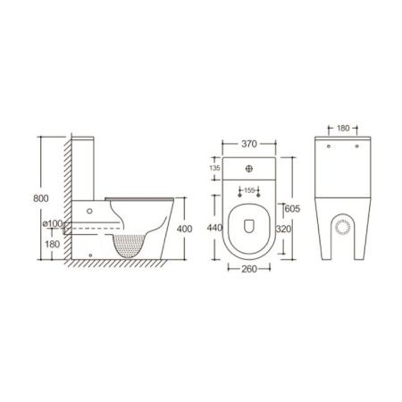 Унитаз напольный с бачком Cerutti SPA CT9865 черный с сиденьем микролифт безободковый каскадный смыв