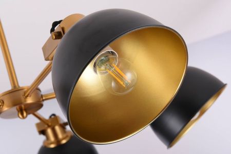 Люстра на штанге Lumina Deco Belmonti (Белмонти) LDP D017-5 BK