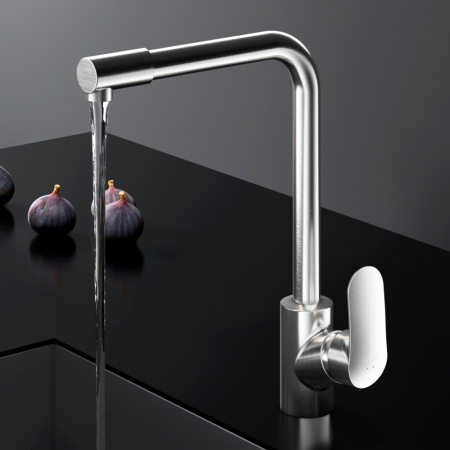 Смеситель для кухни Am.Pm Like F8005711 на раковину/на столешницу сатин без термостата