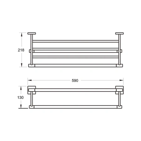 Полка в ванную комнату Rose RG30H RG3008H
