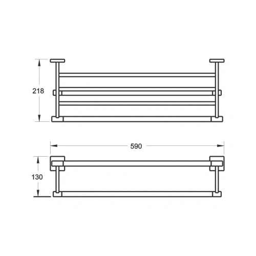 Полка в ванную комнату Rose RG30H RG3008H - фото 3