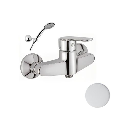 Смеситель для ванны и душа Webert Sax Evolution SE870101740 настенный белый