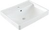 Раковина керамическая Aquanet Ирис 00301803 60х50 полувстраиваемая цвет белый 1 отверстие под смеситель