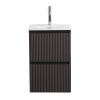 Тумба под раковину BelBagno UNO-MINI UNO-MINI-400-2C-SO-GSO 40х40 подвесная цвет серый