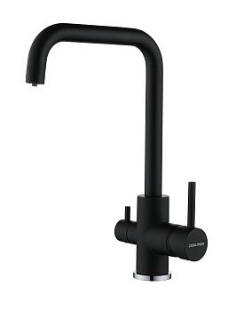 Смеситель для кухни Paulmark LOGAS Lo213021-401TB на раковину антрацит без термостата