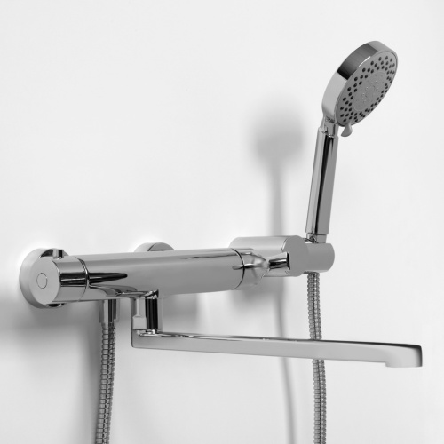 Смеситель для ванны WasserKRAFT Berkel 4800 4802L настенный хром - фото 5