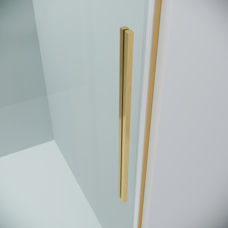 Боковая стенка Grossman Galaxy 200.K33.01.100.32.00 100x195 стекло прозрачное профиль золото сатин