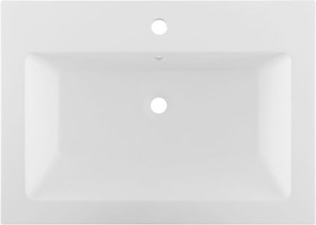 Раковина из искусственного камня Aquanet Электра 00326510 70х50 полувстраиваемая цвет белый 1 отверстие под смеситель
