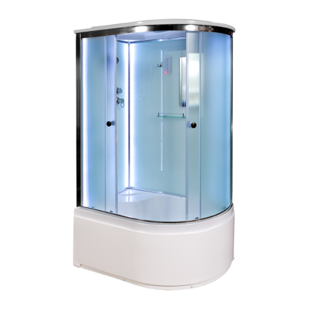 Душевая кабина AvaCan D120SLLED 120х80 асимметричная с крышей ориентация левая