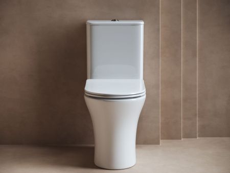 Унитаз напольный с бачком Ceramica Nova FORTUNA CN9001 белый с сиденьем микролифт безободковый душевой смыв