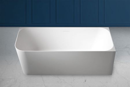 Ванна из искусственного камня Abber Stein AS9621-1.7 R 170х75 пристенная асимметричная с ножками