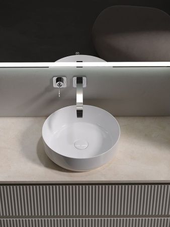 Тумба под раковину Sancos SNOB R SNR100CE 100х40 подвесная цвет бежевый