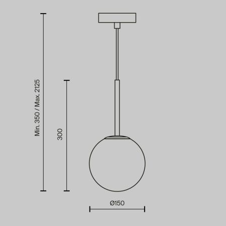 Светильник подвесной Maytoni Basic form (Базовая форма) MOD321PL-01B