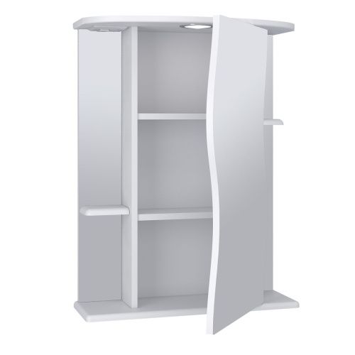 Зеркало-шкаф RUNO Лилия 29 60х75 подвесной цвет белый - фото 2