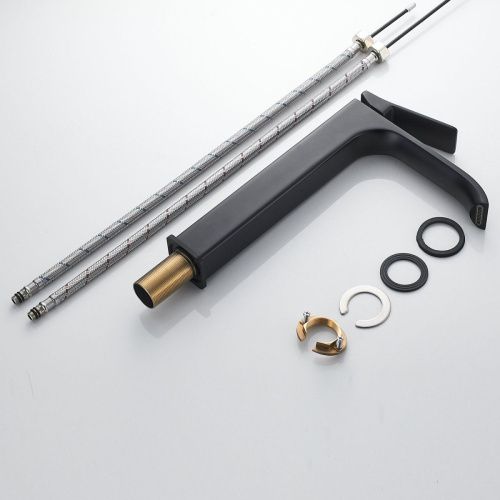 Смеситель для раковины Shevanik S4011H на столешницу черный - фото 4