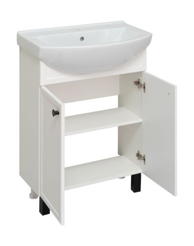 Тумба под раковину Runo Римини 00-00001254 60х30 напольная цвет белый - фото 2