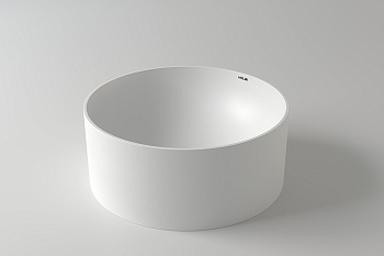 Раковина из искусственного камня Holbi VEGA 1.02.022.11.1 40х40 накладная цвет белый матовый