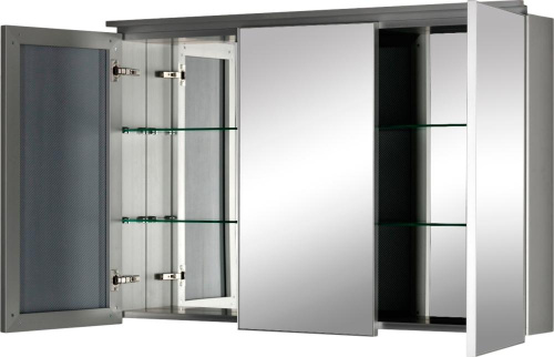 Зеркало-шкаф De Aqua Алюминиум 00261755 120х14х77 подвесной - фото 4 Зеркало-шкаф De Aqua Алюминиум 00261755 120х14х77 подвесной - фото 4