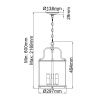 Светильник подвесной Hinkley Gentry (Гентры) HK-GENTRY-P-M-PW