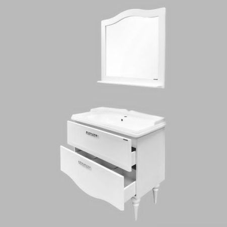 Тумба с раковиной Comforty Монако 00004136346CF 100х50 напольная цвет белый