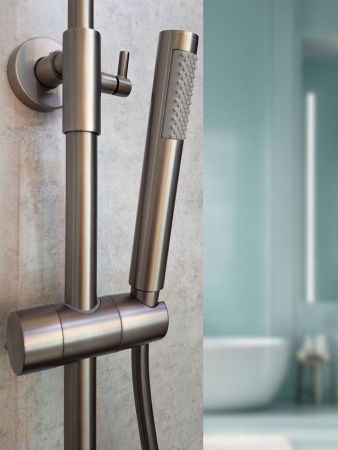 Душевая стойка AltroBagno Unione AltroBagnoUnione030210GM настенная цвет оружейная сталь