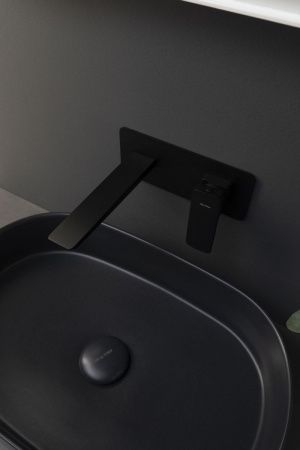 Раковина керамическая Allen Brau Fantasy 4.11022.31 60х40 накладная цвет черный без отверстий под смеситель