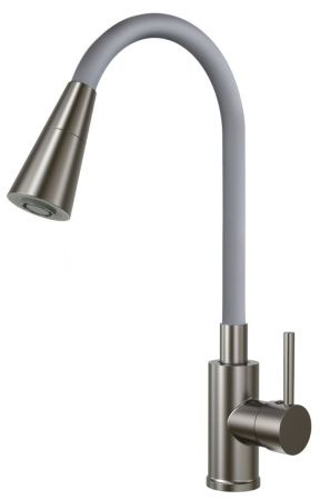 Смеситель для кухни Esko K47GMG на мойку вороненая сталь