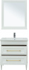 Комплект мебели: тумба с раковиной 78x47x65 + зеркало Aquanet Бостон М 00281193 напольный/подвесной цвет белый
