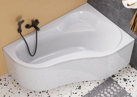 Ванна акриловая Santek Ибица XL 1WH112037 160х100 пристенная асимметричная без каркаса