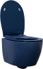 Чаша унитаза подвесная Allen Brau Fantasy 4.11004.ID цвет синий без сиденья безободковая каскадный смыв