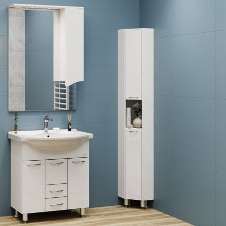 Шкаф-пенал Onika Дюна 403034 40х190 напольный цвет белый