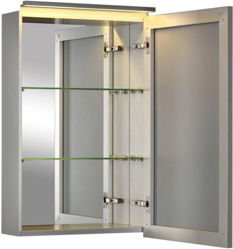 Зеркало-шкаф De Aqua Алюминиум 00261749 50х14х77 подвесной - фото 3 Зеркало-шкаф De Aqua Алюминиум 00261749 50х14х77 подвесной - фото 3