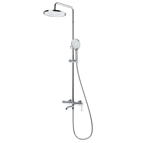 Душевая стойка Splenka S03.24 настенная цвет хром - фото 2