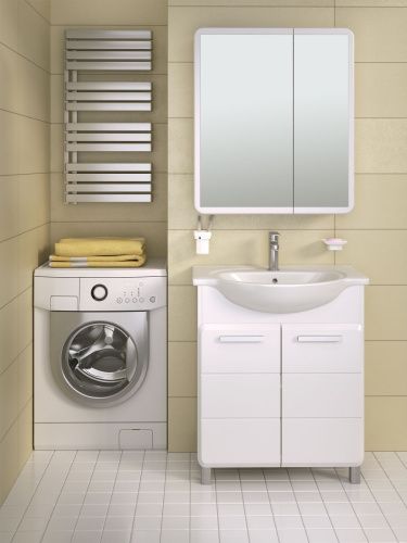 Зеркало-шкаф RUNO ЭРИКА УТ000003320 70х81 подвесной цвет белый - фото 3