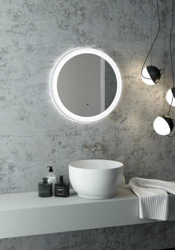 Зеркало Art&Max NAPOLI AM-Nap-600-DS-F-White 60х60