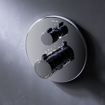 Смеситель для душа Am.Pm X-Joy F85A95600 встраиваемый в стену хром с термостатом