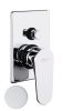 Смеситель для ванны и душа Fiore 81BB6517 настенный белый