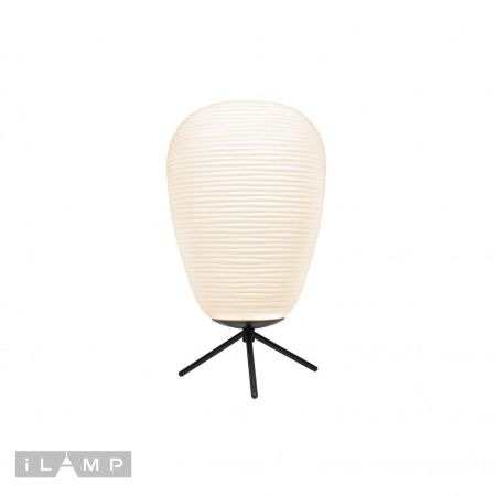 Настольная лампа iLamp Moon (Моон) AT9041-1B WH