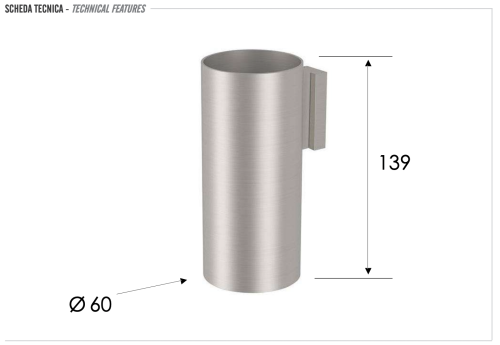 Стакан Remer INOX Accessories SSXI15 - фото 2