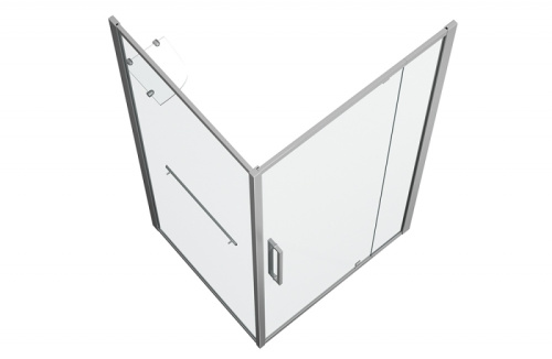 Душевой уголок Bravat Line BS090.2116A 90х90 стекло прозрачное профиль хром без поддона - фото 5