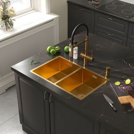 Смеситель для кухни Reflexion Lago RX9901GD на мойку золото