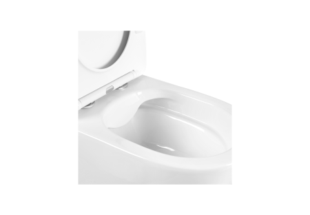 Унитаз напольный с бачком Aquatek ВЕГА AQ2904-00 белый с сиденьем микролифт безободковый каскадный смыв